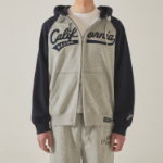 WHO.A.U Signature Patch Hood Zip-up (Colorblock)