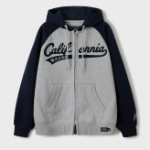 WHO.A.U Signature Patch Hood Zip-up (Colorblock)