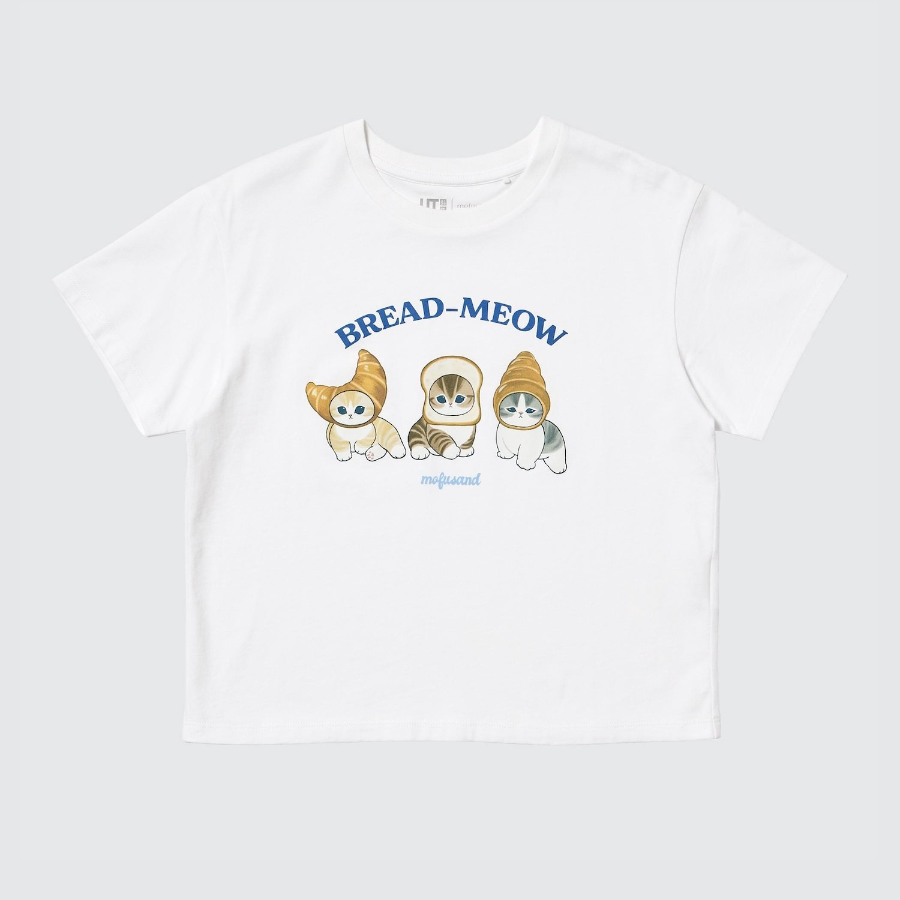 UNIQLO GIRLS mofusand UT (Graphic T, Short Sleeve) A