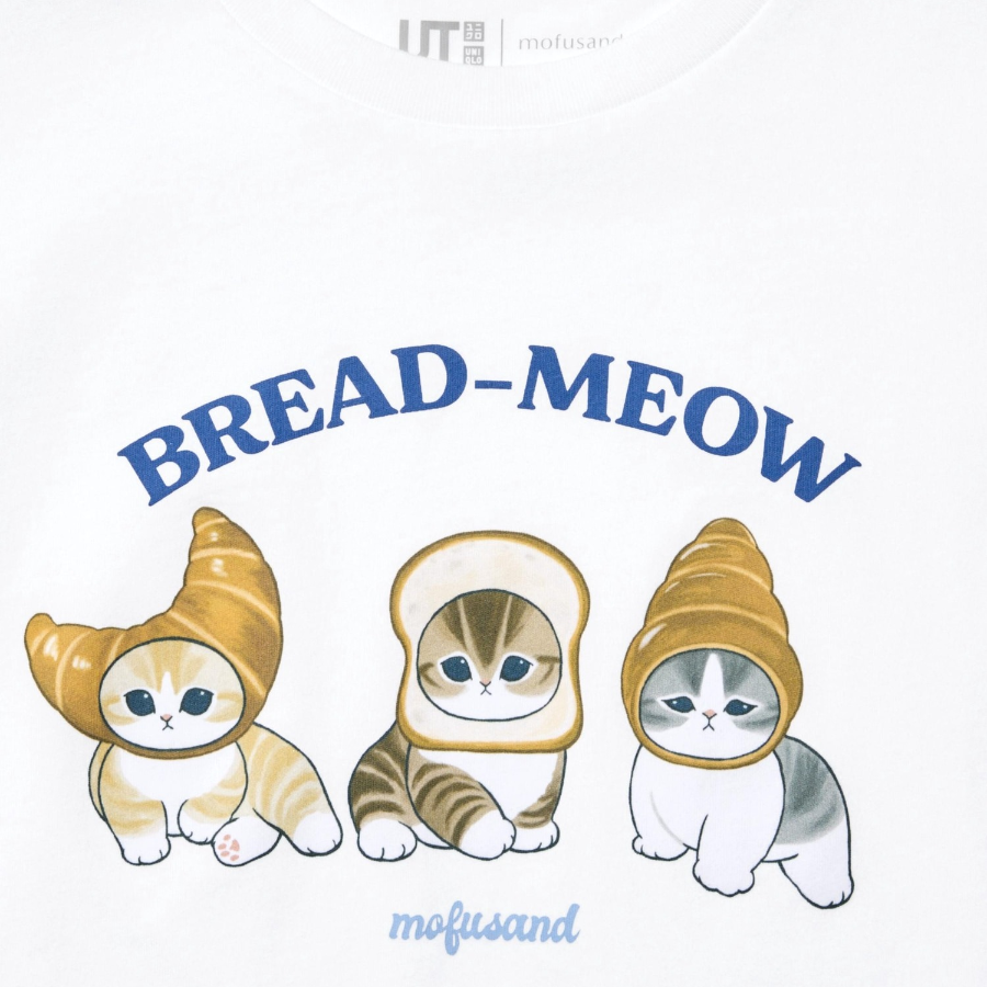 UNIQLO GIRLS mofusand UT (Graphic T, Short Sleeve) A