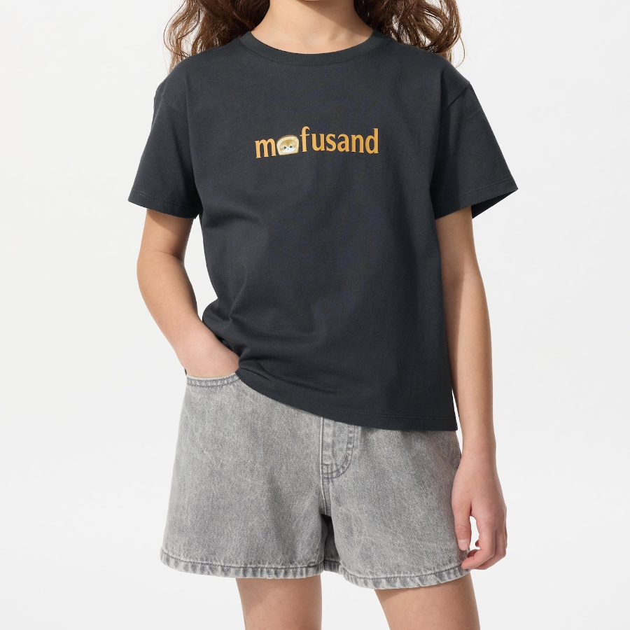 UNIQLO GIRLS mofusand UT (Graphic T, Short Sleeve) D