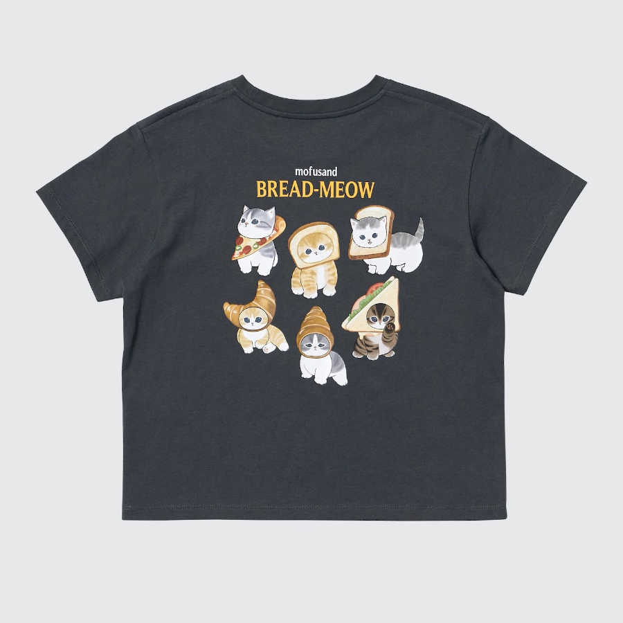 UNIQLO GIRLS mofusand UT (Graphic T, Short Sleeve) D