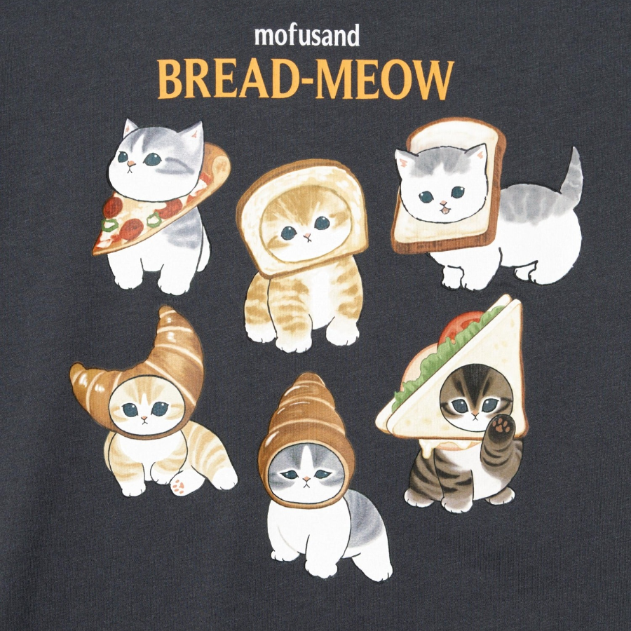 UNIQLO GIRLS mofusand UT (Graphic T, Short Sleeve) D