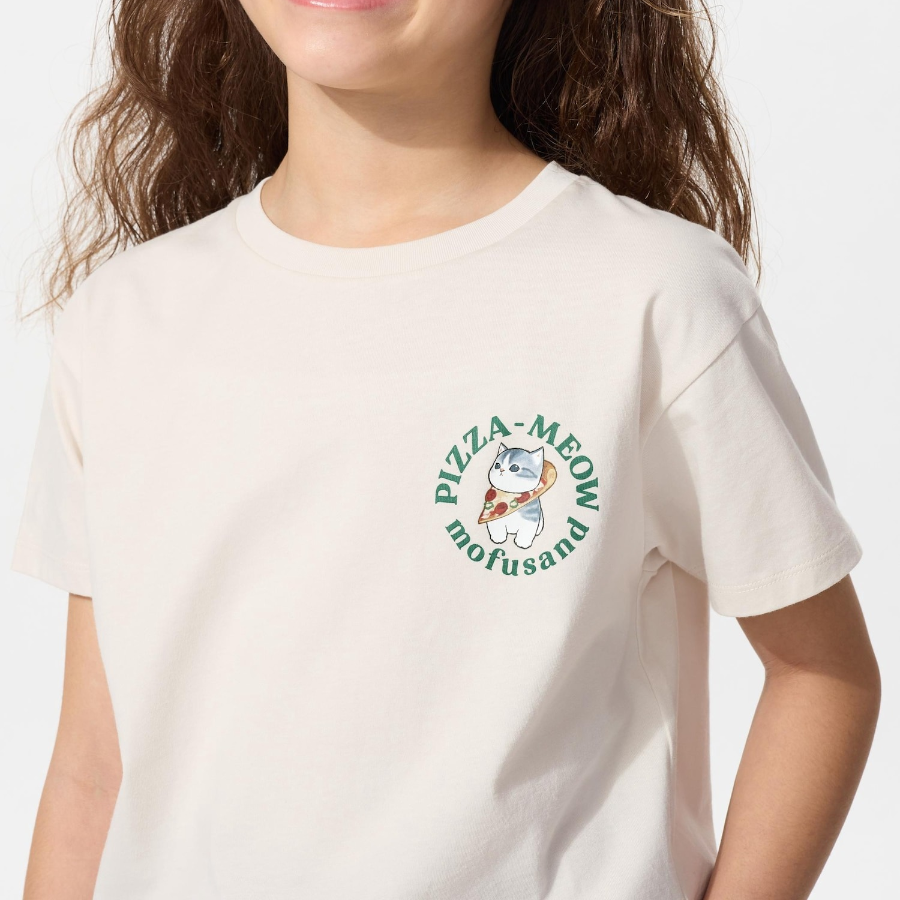 UNIQLO GIRLS mofusand UT (Graphic T, Short Sleeve) C