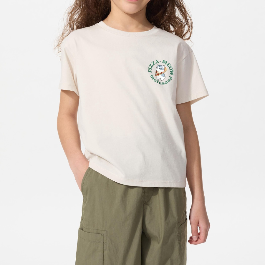 UNIQLO GIRLS mofusand UT (Graphic T, Short Sleeve) C