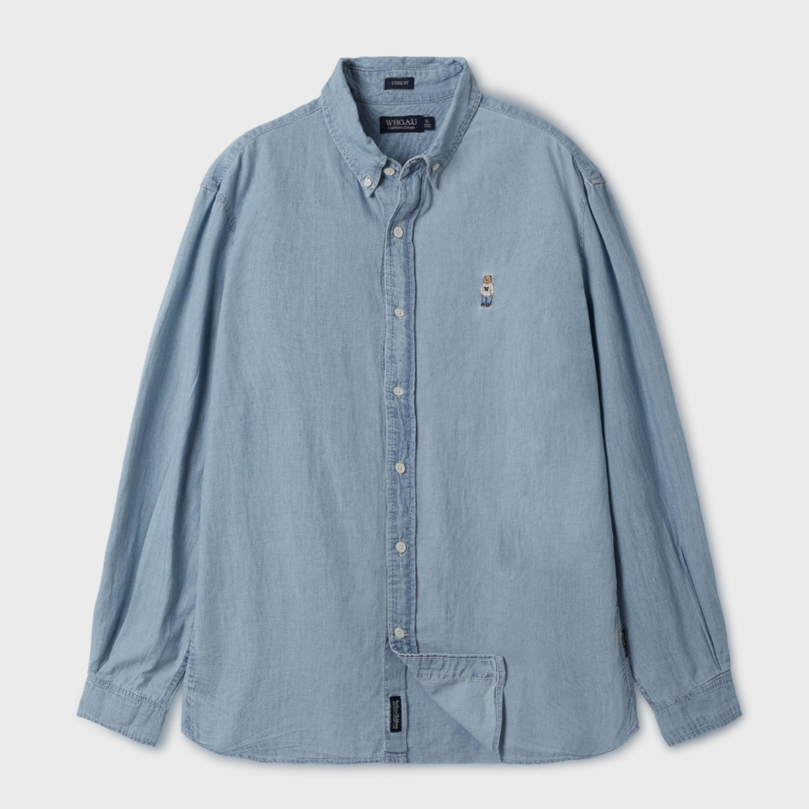 WHO.A.U — рубашка Steve Chambray Shirts (U)