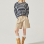 WHO.A.U — футболка Stripe Boat Neck T-shirt