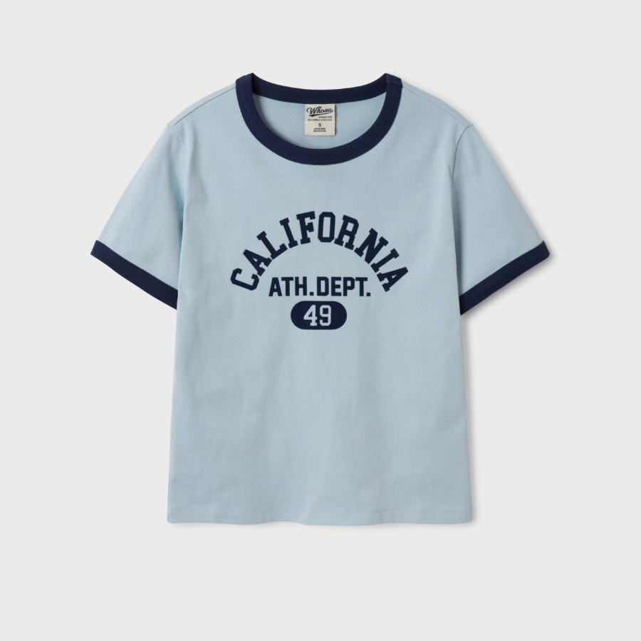WHO.A.U — футболка Campus Ringer Short Sleeve T-shirt