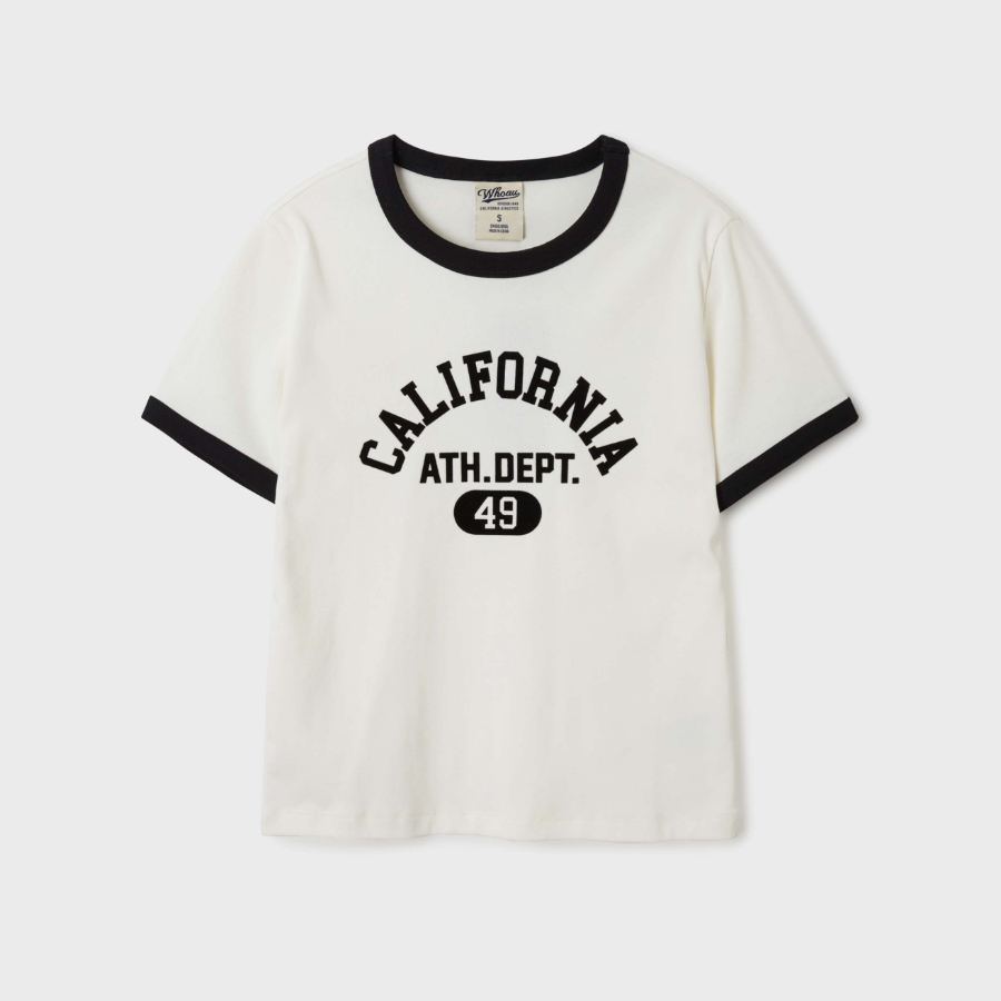 WHO.A.U — футболка Campus Ringer Short Sleeve T-shirt