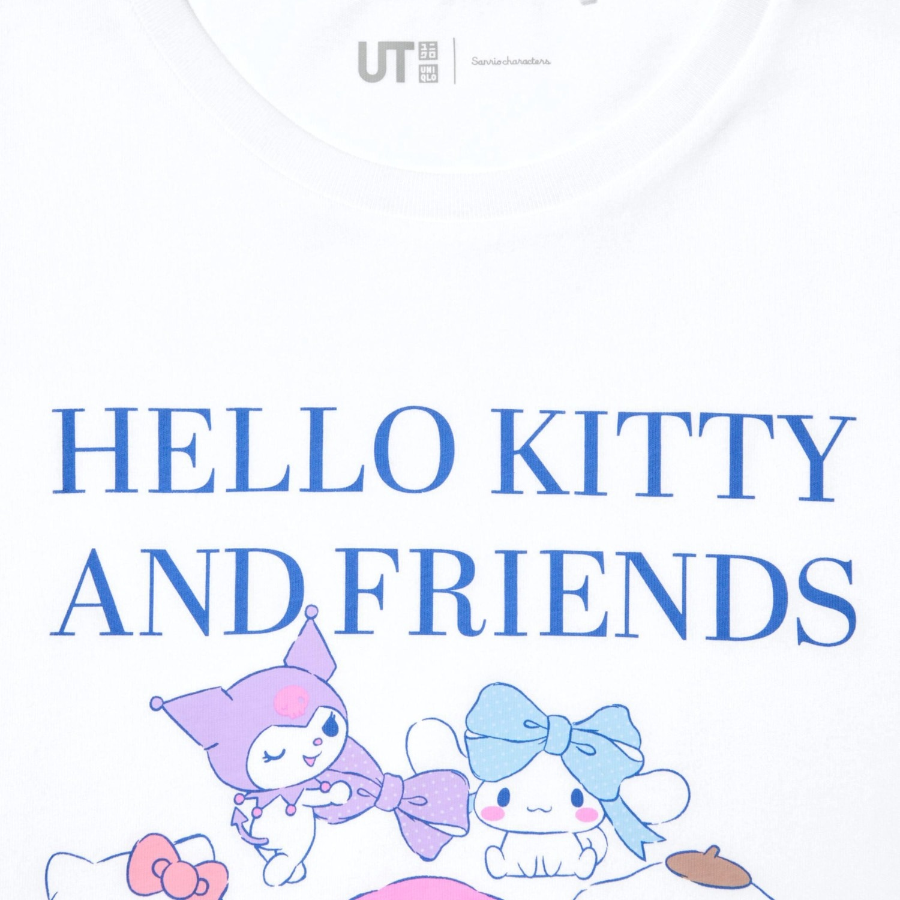 UNIQLO GIRLS Sanrio Characters Crop UT (Graphic T, Short Sleeve) A