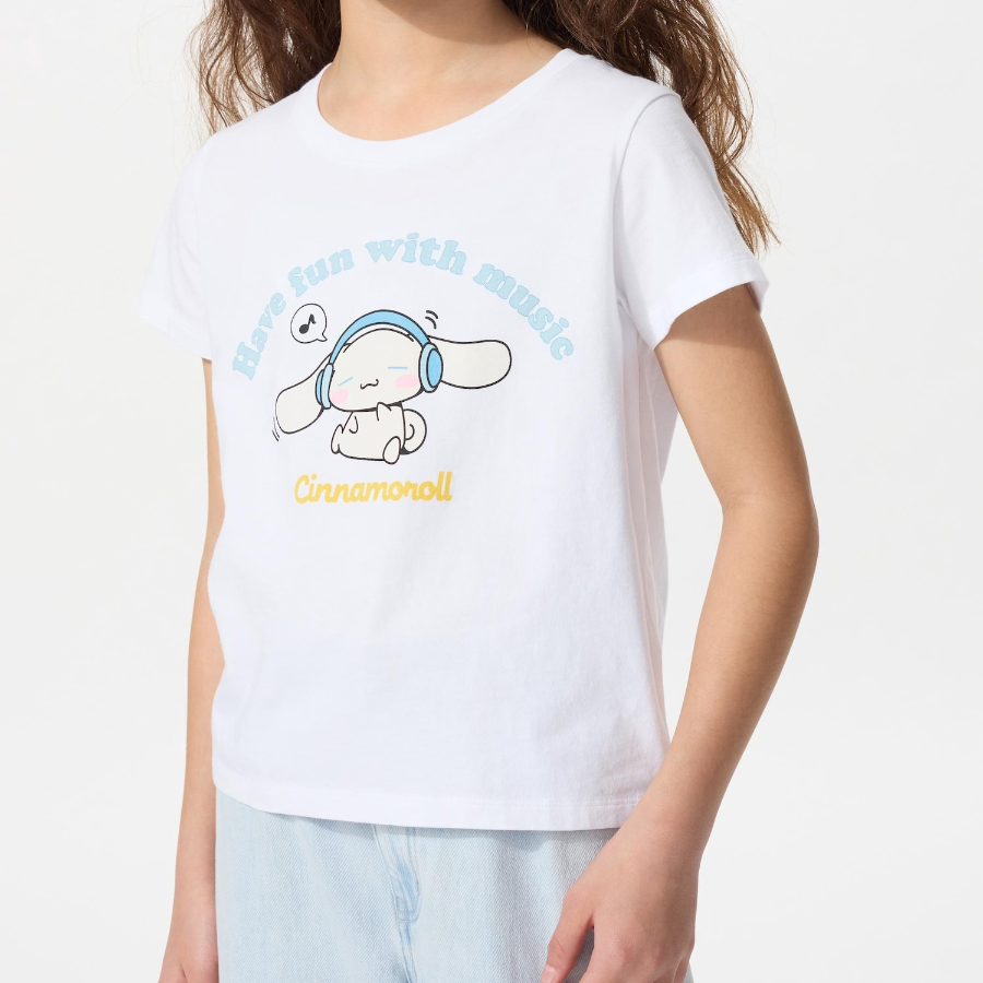 UNIQLO GIRLS Sanrio Characters Crop UT (Graphic T, Short Sleeve) E