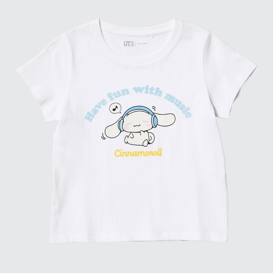 UNIQLO GIRLS Sanrio Characters Crop UT (Graphic T, Short Sleeve) E