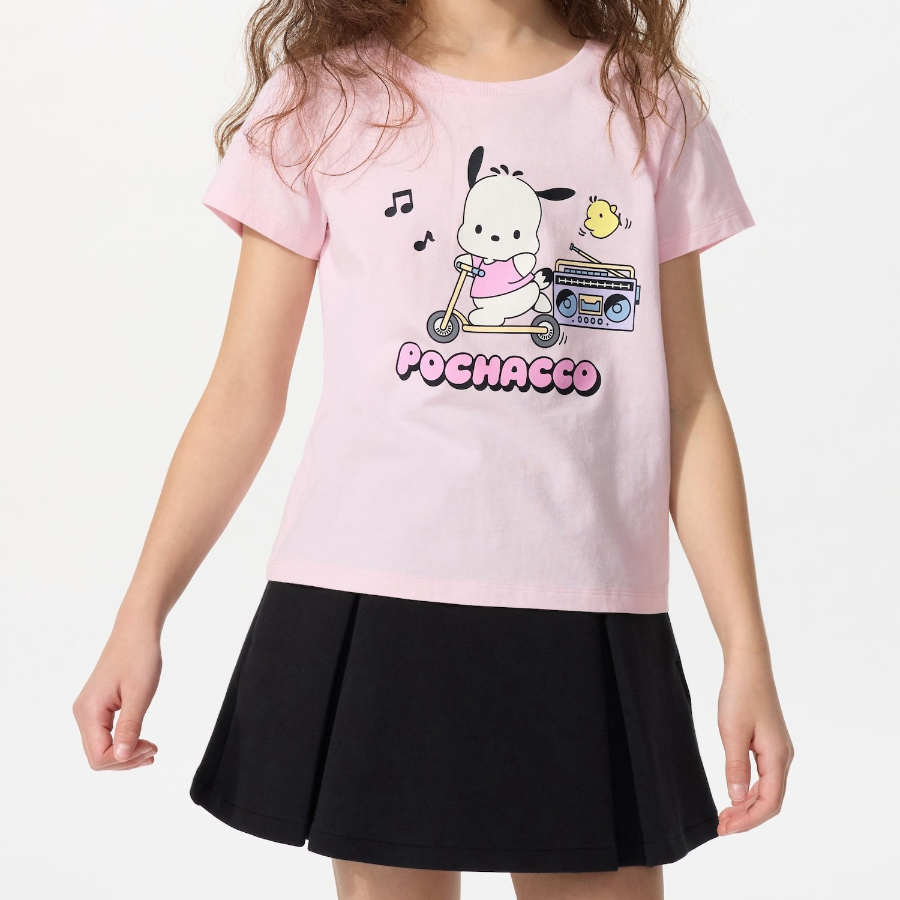 UNIQLO GIRLS Sanrio Characters Crop UT (Graphic T, Short Sleeve) G