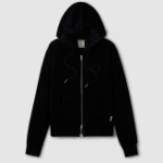WHO.A.U — худи на молнии Velour Embroidery Hood Zip-up