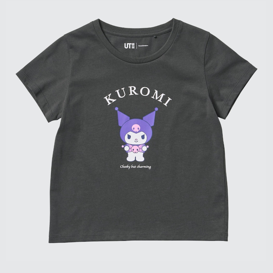 UNIQLO GIRLS Sanrio Characters Crop UT (Graphic T, Short Sleeve) B