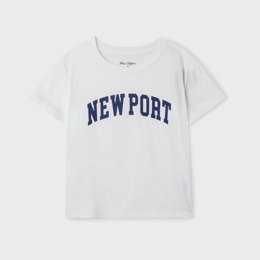 WHO.A.U — футболка Big Letter Raw Cut T-shirt