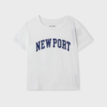 WHO.A.U — футболка Big Letter Raw Cut T-shirt