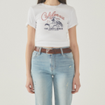 WHO.A.U — футболка Ribbed Western Graphic T-shirt