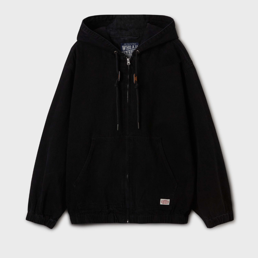 WHO.A.U Denim Hoodie Zip-Up