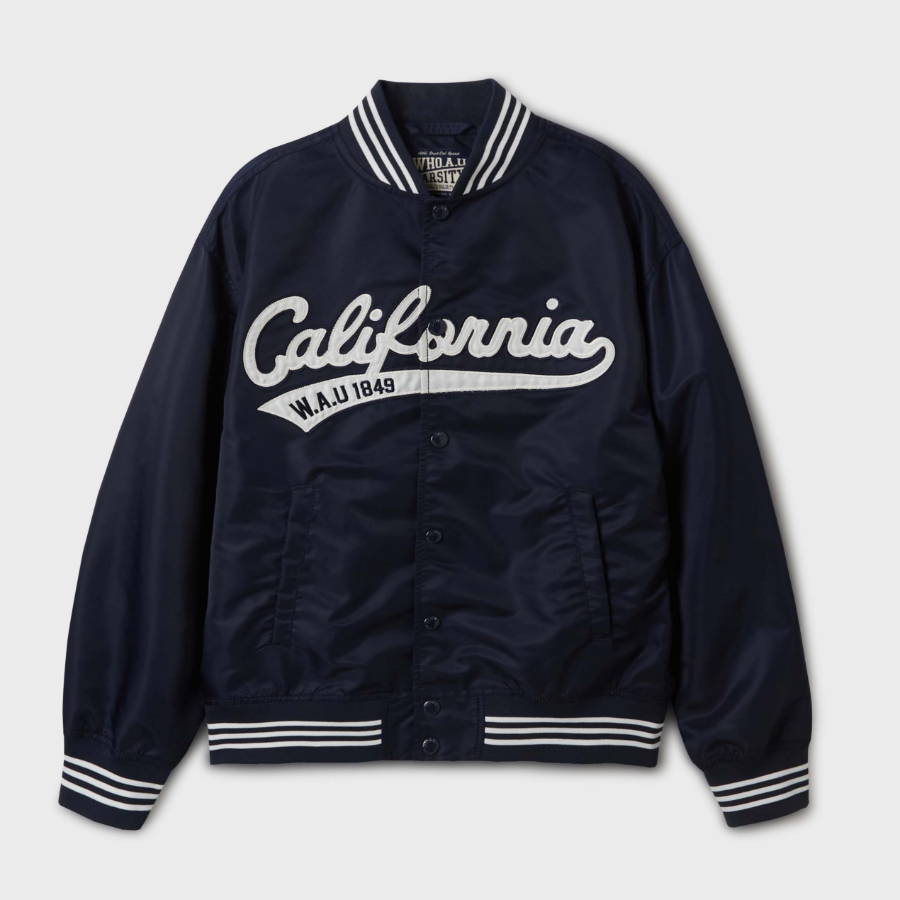 WHO.A.U Patch Varsity Jacket