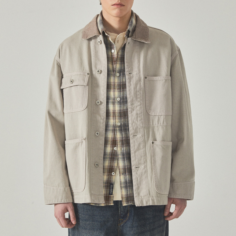 WHO.A.U Garment Dyed Work Jacke