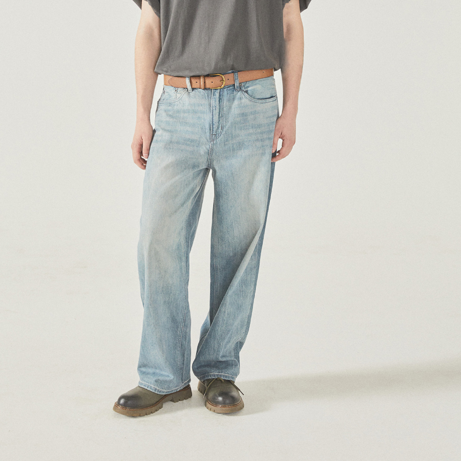 WHO.A.U Lightweight Wide Denim (M)