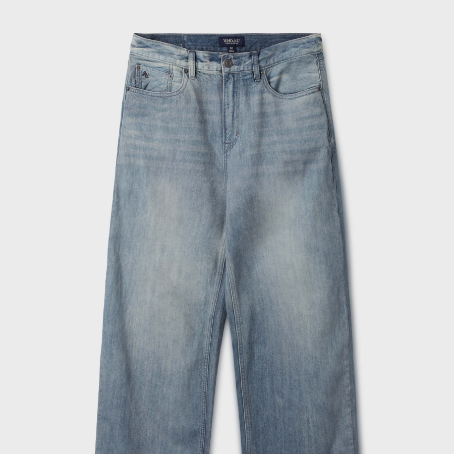WHO.A.U Lightweight Wide Denim (M)