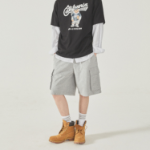 WHO.A.U Cargo Pocket Dyed Half Pants