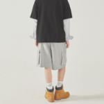 WHO.A.U Cargo Pocket Dyed Half Pants