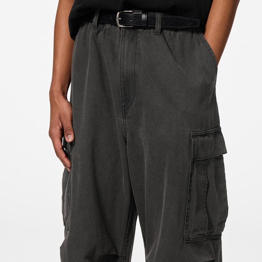 UNIQLO GU Denim Super Wide Cargo Pants
