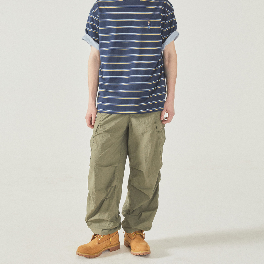 WHO.A.U Wide Nylon Cargo Pants (U)