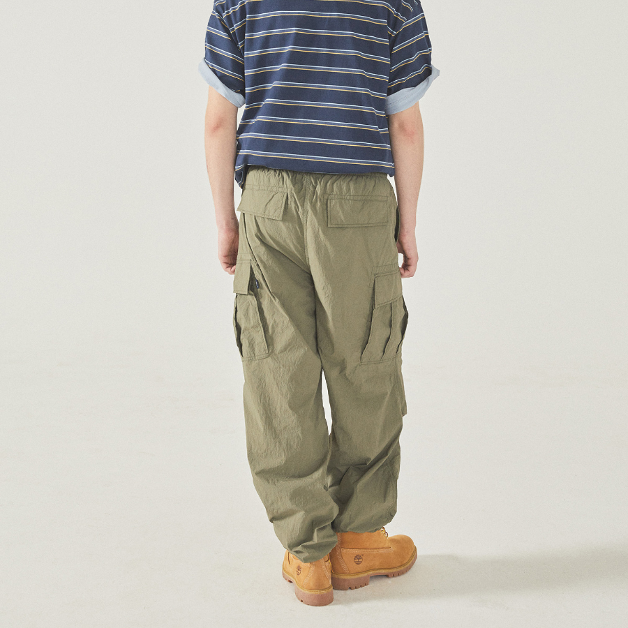 WHO.A.U Wide Nylon Cargo Pants (U)