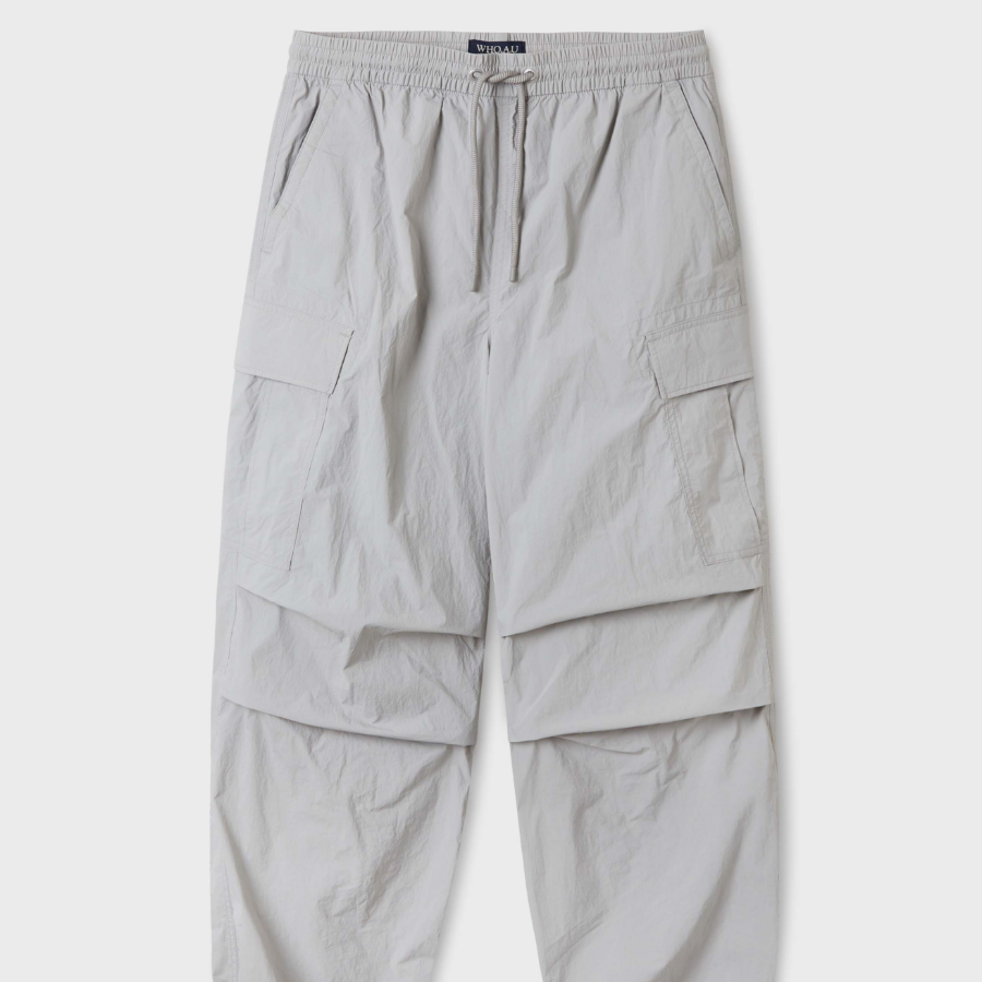 WHO.A.U Wide Nylon Cargo Pants (U)