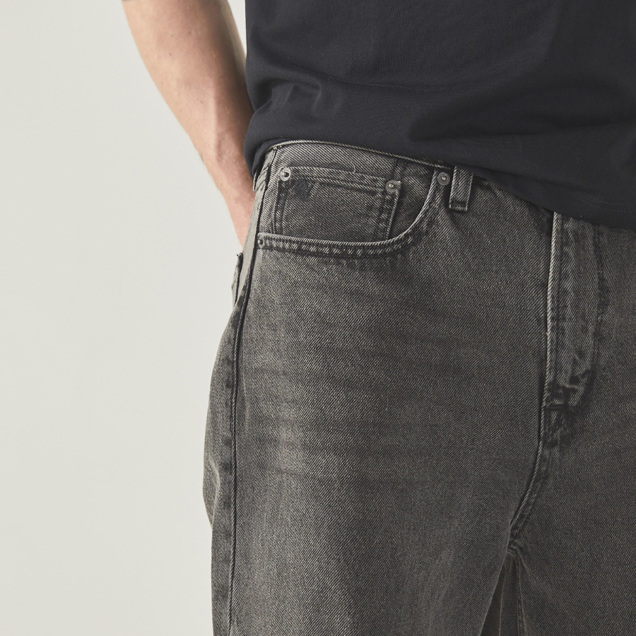 WHO.A.U VintageWashing Over Wide Denim Pants (M)