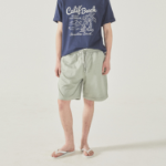 WHO.A.U Surf Bear Dyed Half Pants