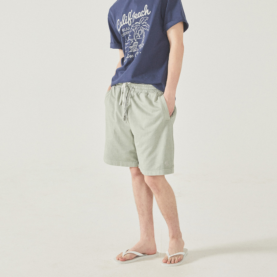 WHO.A.U Surf Bear Dyed Half Pants