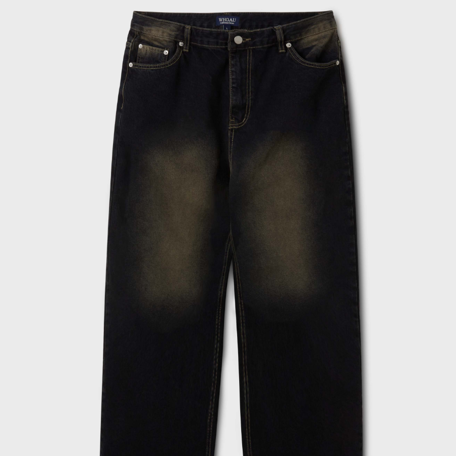 Vintage Washing Wide Denim (U)