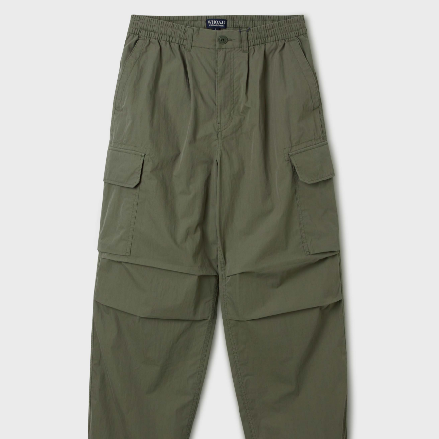 WHO.A.U Cotton Nylon Easy Cargo Pants (U)