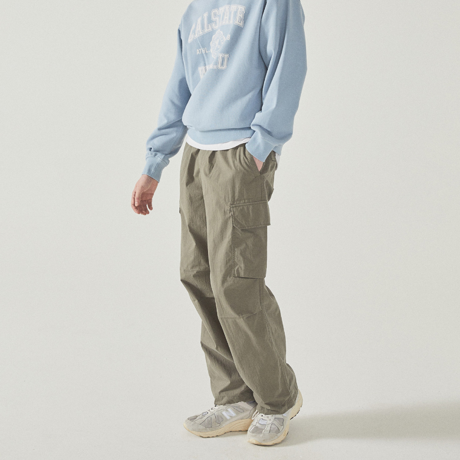 WHO.A.U Cotton Nylon Easy Cargo Pants (U)