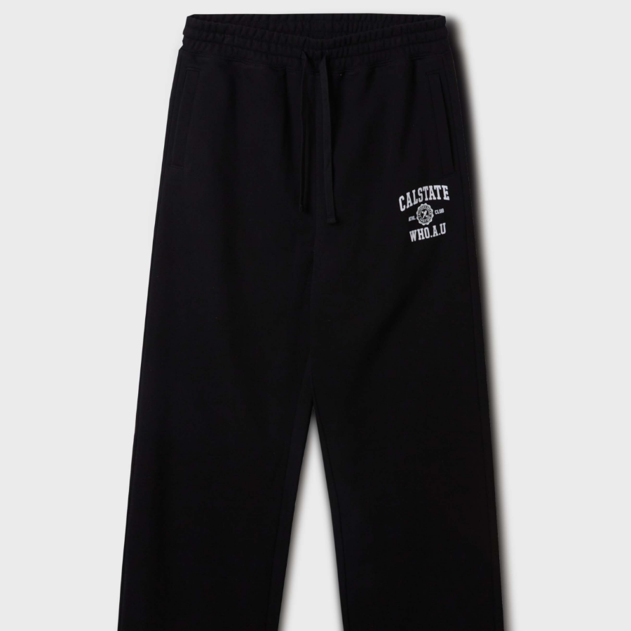 WHO.A.U Campus Emblem Wide Pants