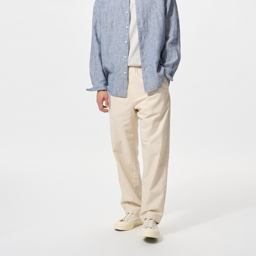 UNIQLO Linen Blend Easy Ankle Pants