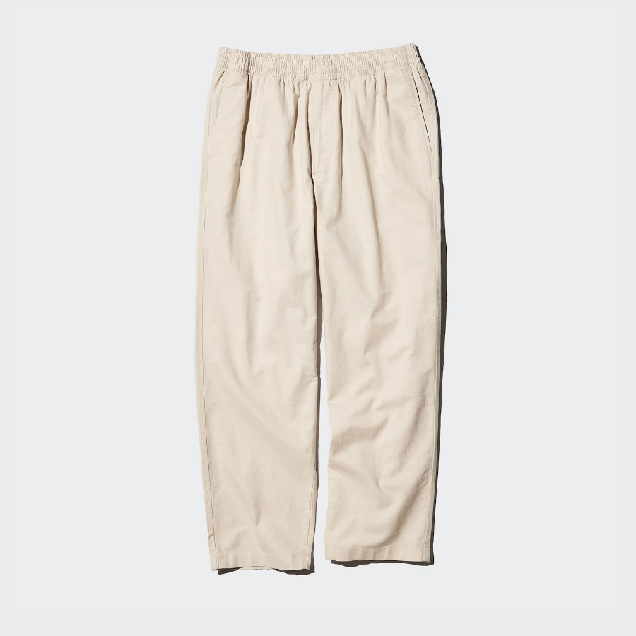 UNIQLO Linen Blend Easy Ankle Pants