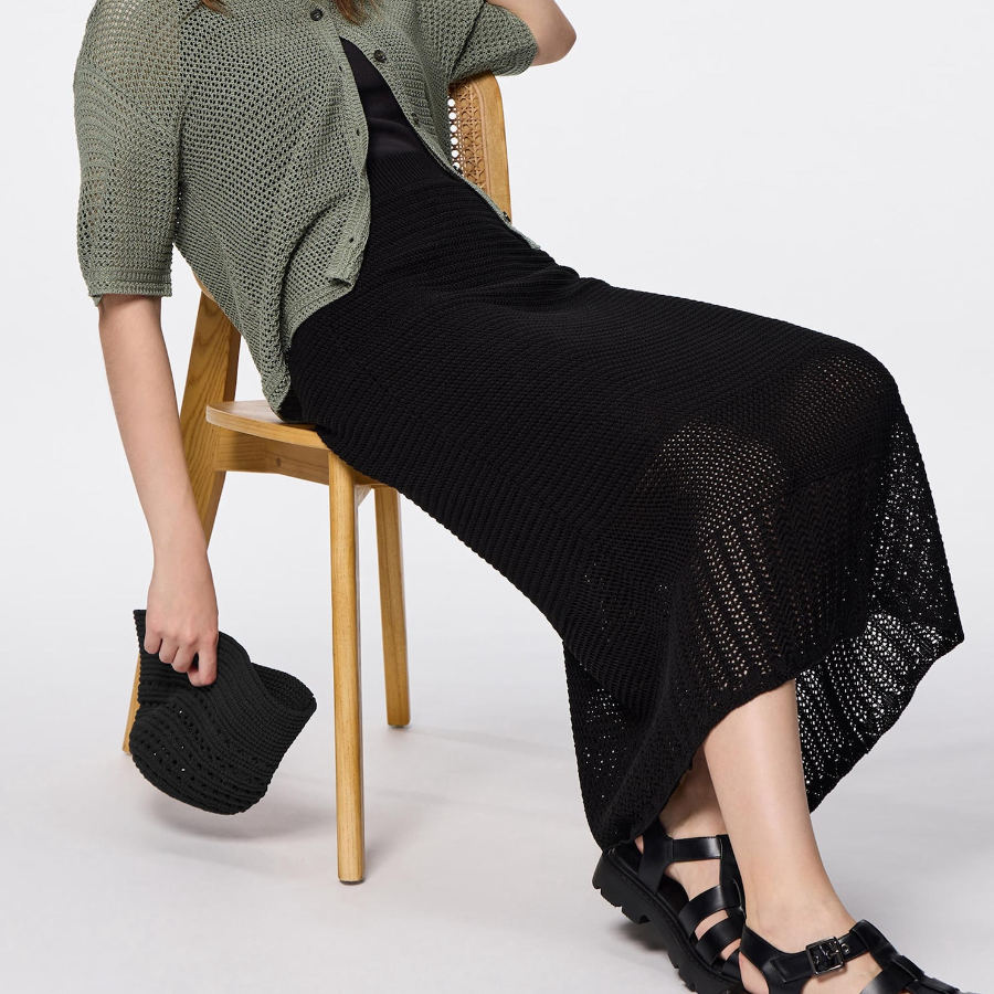 Uniqlo – юбка GU Lace Stitch Knit Skirt