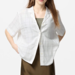 Uniqlo – рубашка Linen Blend Open Collar Shirt