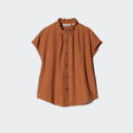 Uniqlo – блузка Linen Blend Frill Blouse