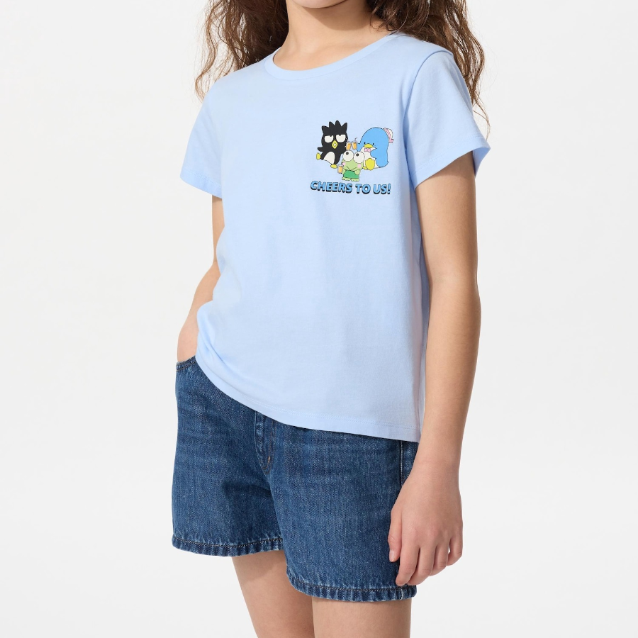 UNIQLO GIRLS Sanrio Characters Crop UT (Graphic T, Short Sleeve) F