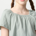 UNIQLO GIRLS Gather Flare Sleeve T