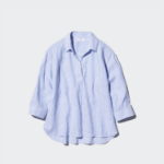 Uniqlo – рубашка PREMIUM LINEN SKIPPER COLLAR SHIRT