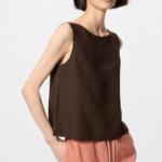 Uniqlo – блузка LINEN BLEND BLOUSE (SLEEVELESS)