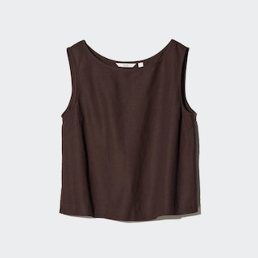Uniqlo – блузка LINEN BLEND BLOUSE (SLEEVELESS)
